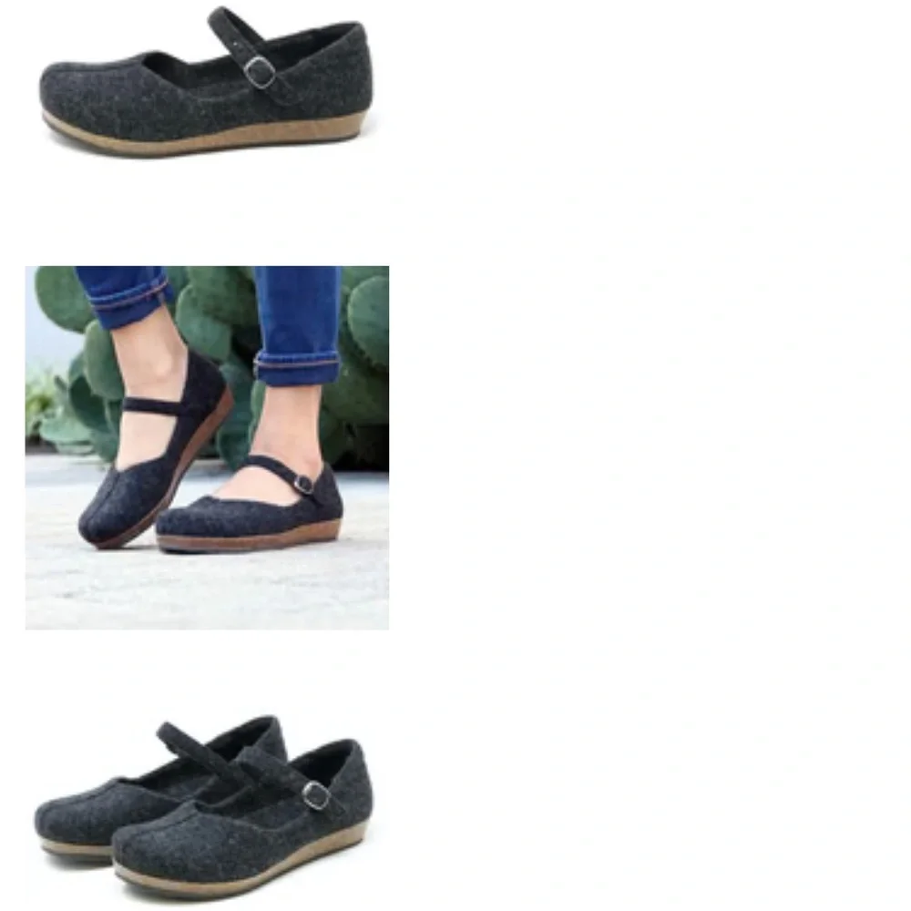 Stegmann Eva Wool Mary-Jane Shoes, size 8 - Picture 2 of 7